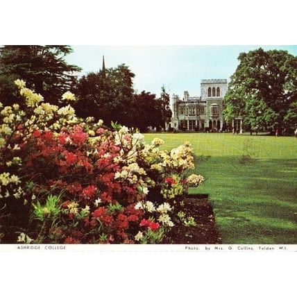 Ashridge College Garden Grounds Herts Hertfordshire Womens Institute Postcard