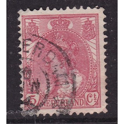 Netherlands 1899 Queen Wilhelmina 5c Fine Used SG 177 VGC