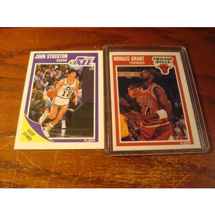 1989 Fleer, 10-Cards, Different, Stars/Rc's/HOF, STOCKTON/PIPPIN, ++