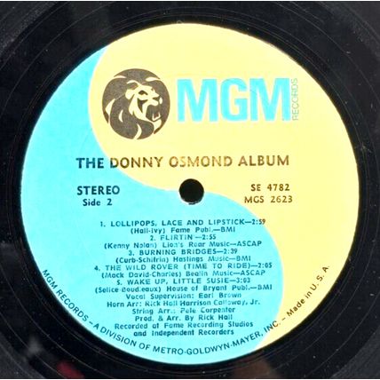 Donny Osmond The Donny Osmond Album 1971 LP Vinyl Record Album Vintage (P4)
