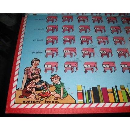 Vintage 1955 Go to the Head of the Class Game-Series 9