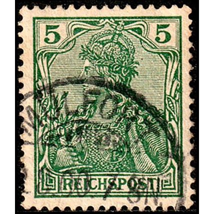 Germany 1900 Germania 5Pfg Used Stamp