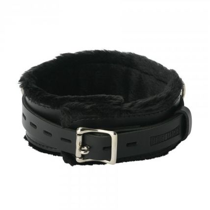 Strict Leather Premium Fur Lined Locking Collar BDS&M Small SM Slave S&M Bondage