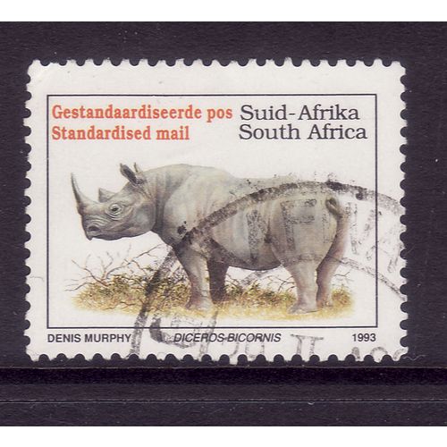 SOUTH AFRICA 1993 STANDARDISED MAIL BLACK RHINOCEROS SG821 FINE USED#2