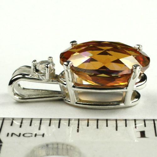 Twilight Fire Topaz, 925 Sterling Silver Pendant, SP018
