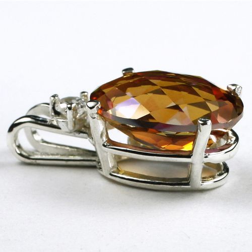 Twilight Fire Topaz, 925 Sterling Silver Pendant, SP018