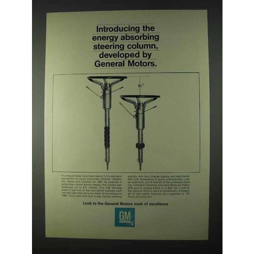 1966 General Motors Ad - Energy Absorbing Steering