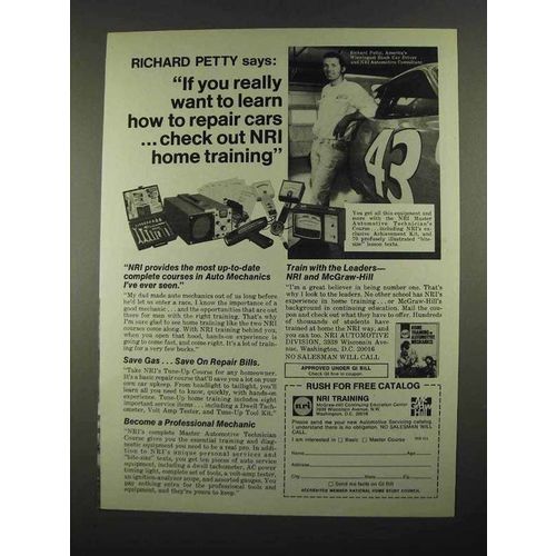 1974 NRI Training Ad - Richard Petty