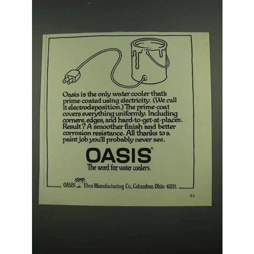 1974 Oasis Water Cooler Ad - Prime-Coated