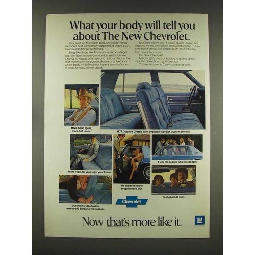 1977 Chevrolet Caprice Classic Car Ad
