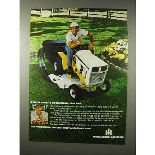 1978 International Harvester Cadet Lawn Tractor Ad