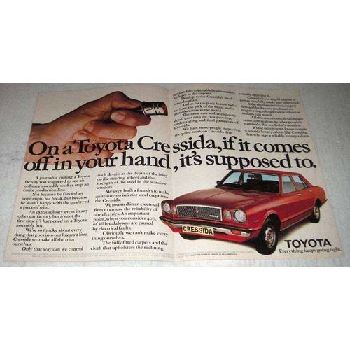 1979 Toyota Cressida Ad - If It Comes Off In Your Hand