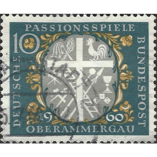 GERMANY, Oberammergau Passion Play, blue 1960, 10pf