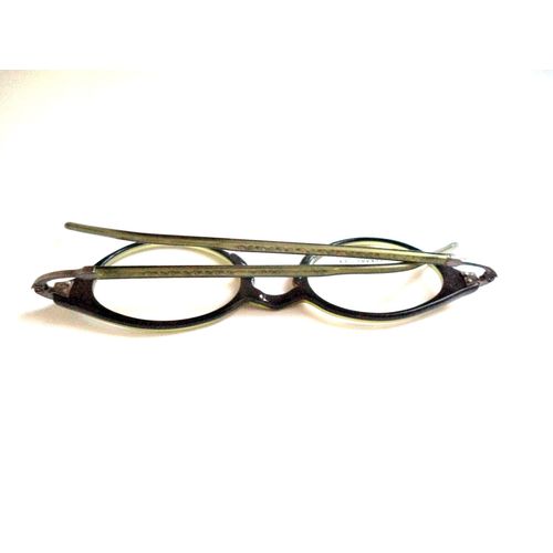 New Kio Yamato Cateye Eyeglasses Frames Green Horn Rim 45-21 Japan Glasses Women