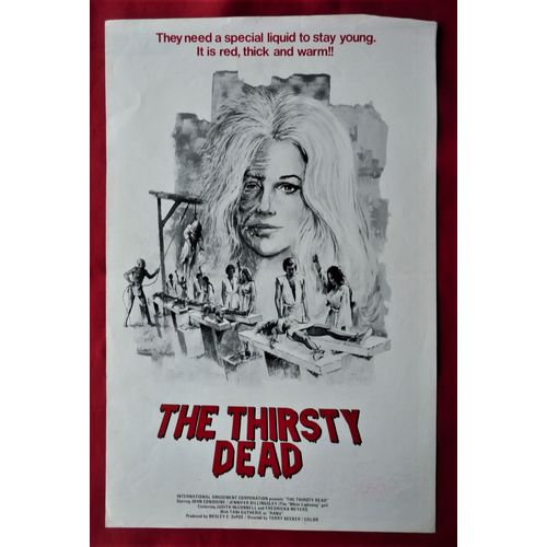 THIRSTY DEAD, The (1974) vintage US Pressbook ***John Considine***