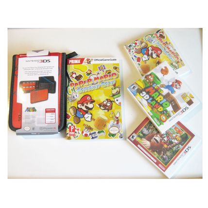 Red Nintendo New 3ds XL w Paper Mario & More!