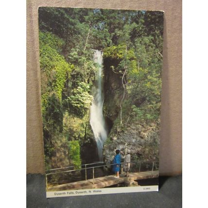 DYSERTH FALLS, Denbighshire, WALES unused vintage postcard by E T W Dennis =