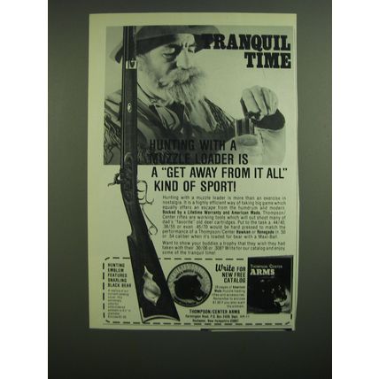 1981 Thompson/Center Arms Advertisement - Tranquil Time