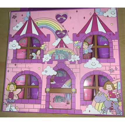 New Kids Glitter Fairies Castle Bath Gift Set *damaged Box/packaging