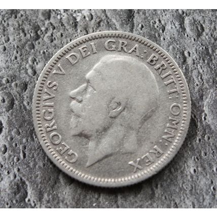 1929 George V 50% Silver Shilling 1/- British English LQ
