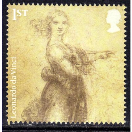 GB 2019 QE2 1st Leonardo Da Vinci Woman in Landscape Umm SG 4179 ( E910 )
