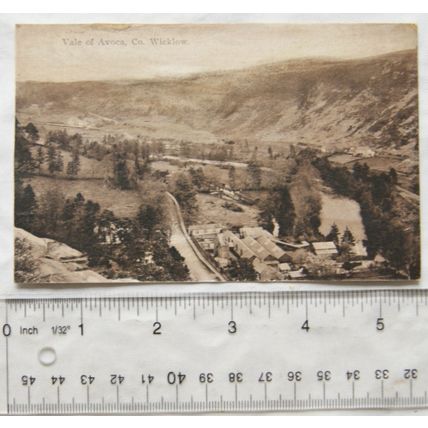 vintage postcard Vale of Avoca, Co. Wicklow