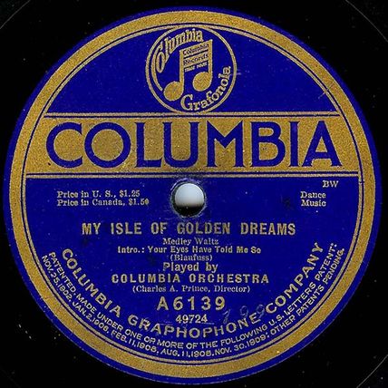 Columbia 78 #A6139 - ''That Naughty Waltz'' - Columbia Orchestra