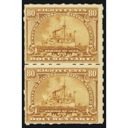 R172p, Mint NH 80¢ Documentary Vertical Pair CV $500.00 - Stuart Katz