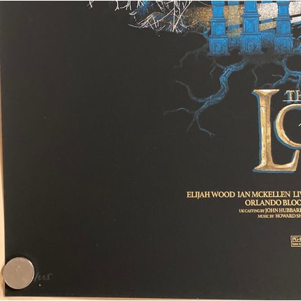 2018 LORD OF THE RINGS THE FELLOWSHIP SILK SCREEN MOVIE POSTER #/325 MONDO KELLY