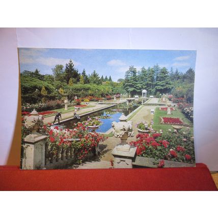 mid-summer, ITALIAN GARDEN, COMPTON ACRES, Poole, Dorset. unused postcard =