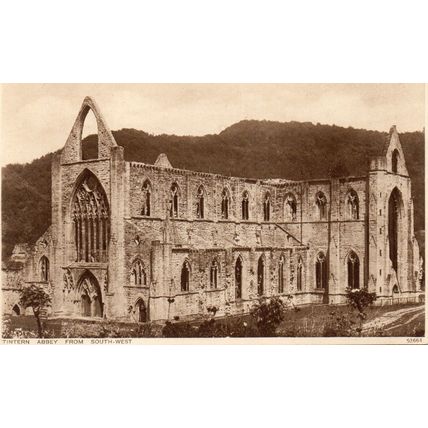 TINTERN ABBEY From South West - Monmouthshire - Original Postcard (348)