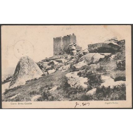 Carn Brea Castle, Cornwall, 1904 - Argall's Postcard