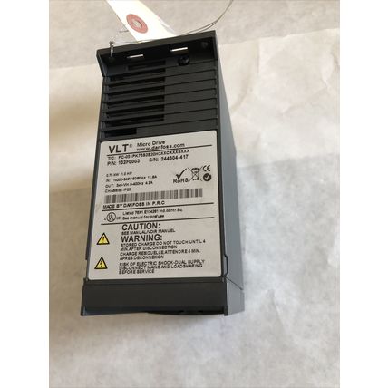 NEW DANFOSS 132F0003 VLT MICRO DRIVE, 1 HP, 3-PHASE, 200-240 V, FC-051PK,FI