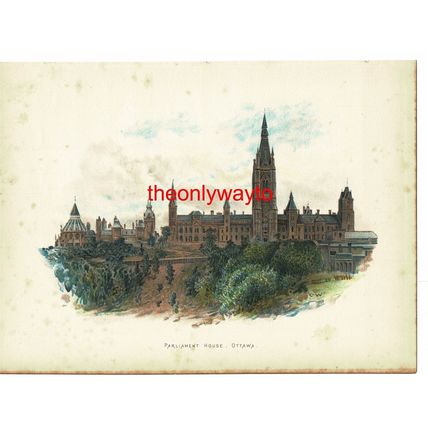 Parliament House, Ottawa, Canada, Book Illustration (Print), c1895