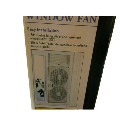 Holmes 2001 HAWF2021 Dual Blade Twin Window Fan Reversible Air 2 Speed Setting