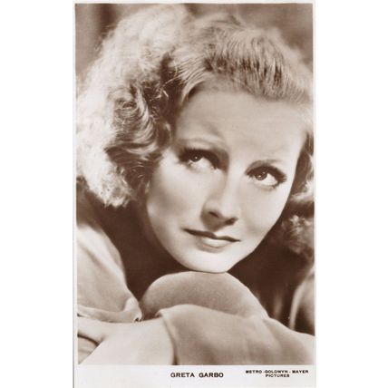 Greta Garbo MGM Rare Hollywood Film Movie Postcard