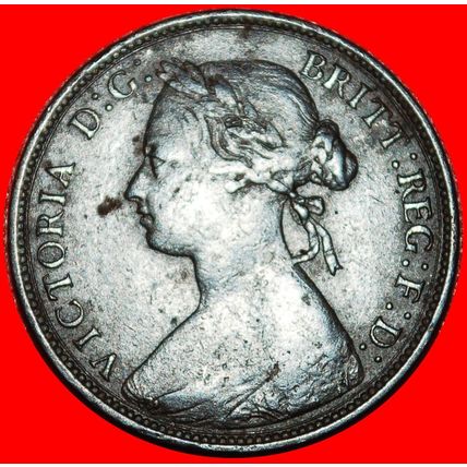 ⰆMISTRESS OF SEAS (1874-1894):GREAT BRITAIN★1/2 PENNY 1876H★LOW START★NO RESERVE