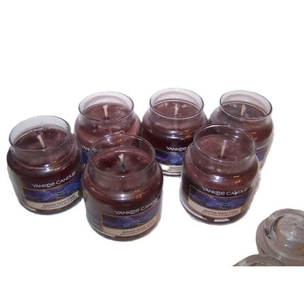 Winter Night Stars Jar Candle Small Single Wick 3.7 oz Yankee Candle - Lot of 6
