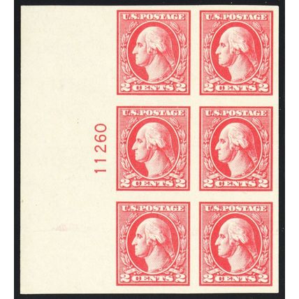 533, Mint NH XF 2¢ Plate Block of Six Stamps - Pristine! - Stuart Katz