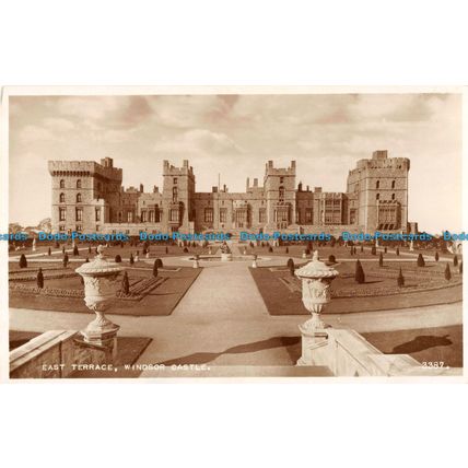 R092886 East Terrace. Windsor Castle. Valentine. No 3387. RP