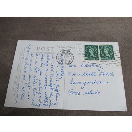 Valentines Postcard - Loch Vennachar, Trossachs - Artist EW Trick / B1398