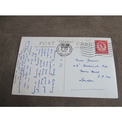 Clan Robertson Tartan Postcard -The Islands, Loch Lomond - A1615 / Artist