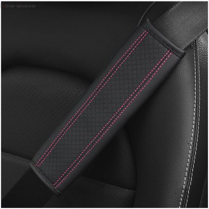 Safety Shoulder Strap Cover Universal UK 2pcs Leather Car Seat Belt Cover Pad