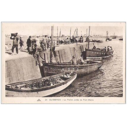 56 - Quiberon - la petite jetée de port Maria
