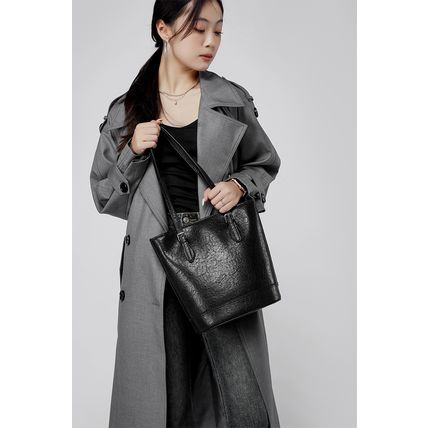 Genuine Leather Women Handbags Tote Purse Shoulder Bag Black