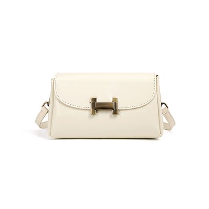 Women's Genuine Leather Tote Shoulder Handbag White