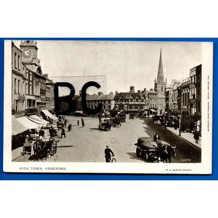 Postcard High Town Hereford Herefordshire Nr Preston On Wye Ledbury Portway