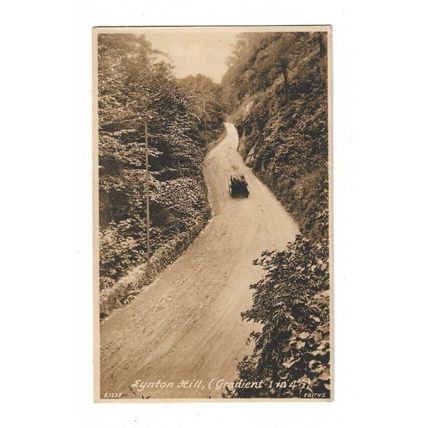 Lynton Hill, Devon, Postcard.
