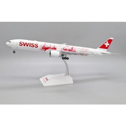 B777-300ER SWISS "FACES OF SWISS" REG: HB-JNA W/STAND - JC WINGS XX20038 1/200