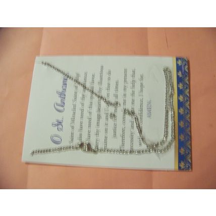 NEW!! St. Anthony of Padua Necklace Prayer Medal Franciscan Friars, FREE SH!!